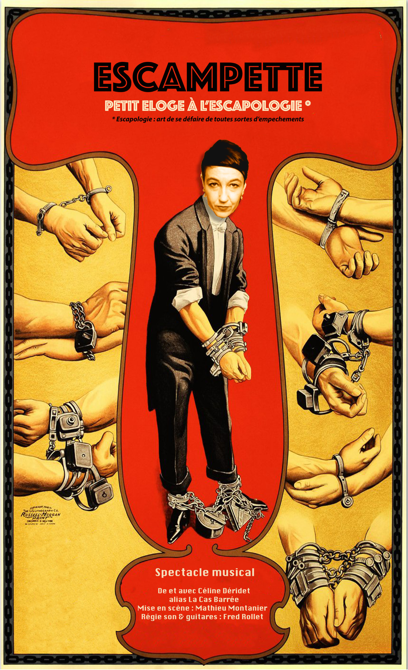 affiche escampette spectacle Affiche du spectacle Escampette création originale de Céline Déridet