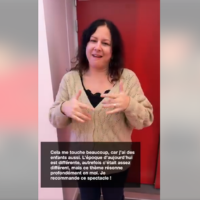 photo d'une spectatrice du spectacle